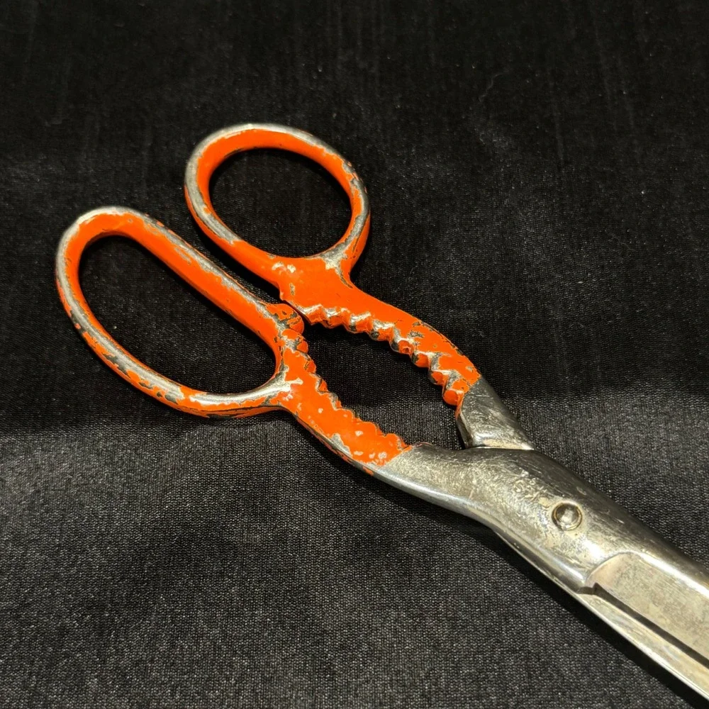Vintage 40's Wiss KS USA Kitchen Shears Jar Opener Scissors 8 Inch Heavy Duty